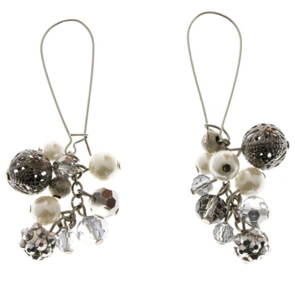 Lane Bryant Jewelry - Lane Bryant fish hook holiday pearl earrings